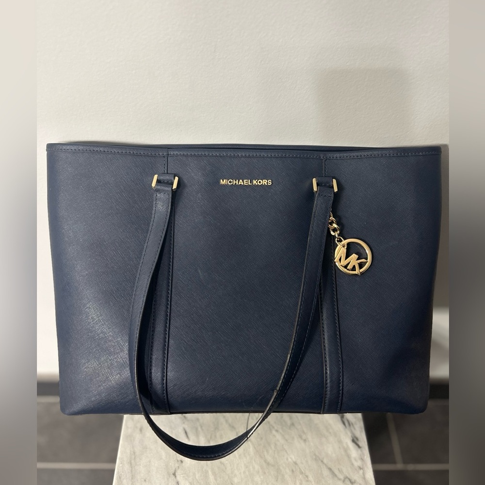 Michael Kors Navy Tote Bag